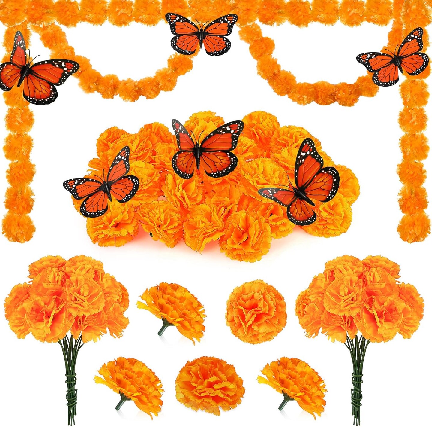 38 Pcs Day of the Dead Decorations Set