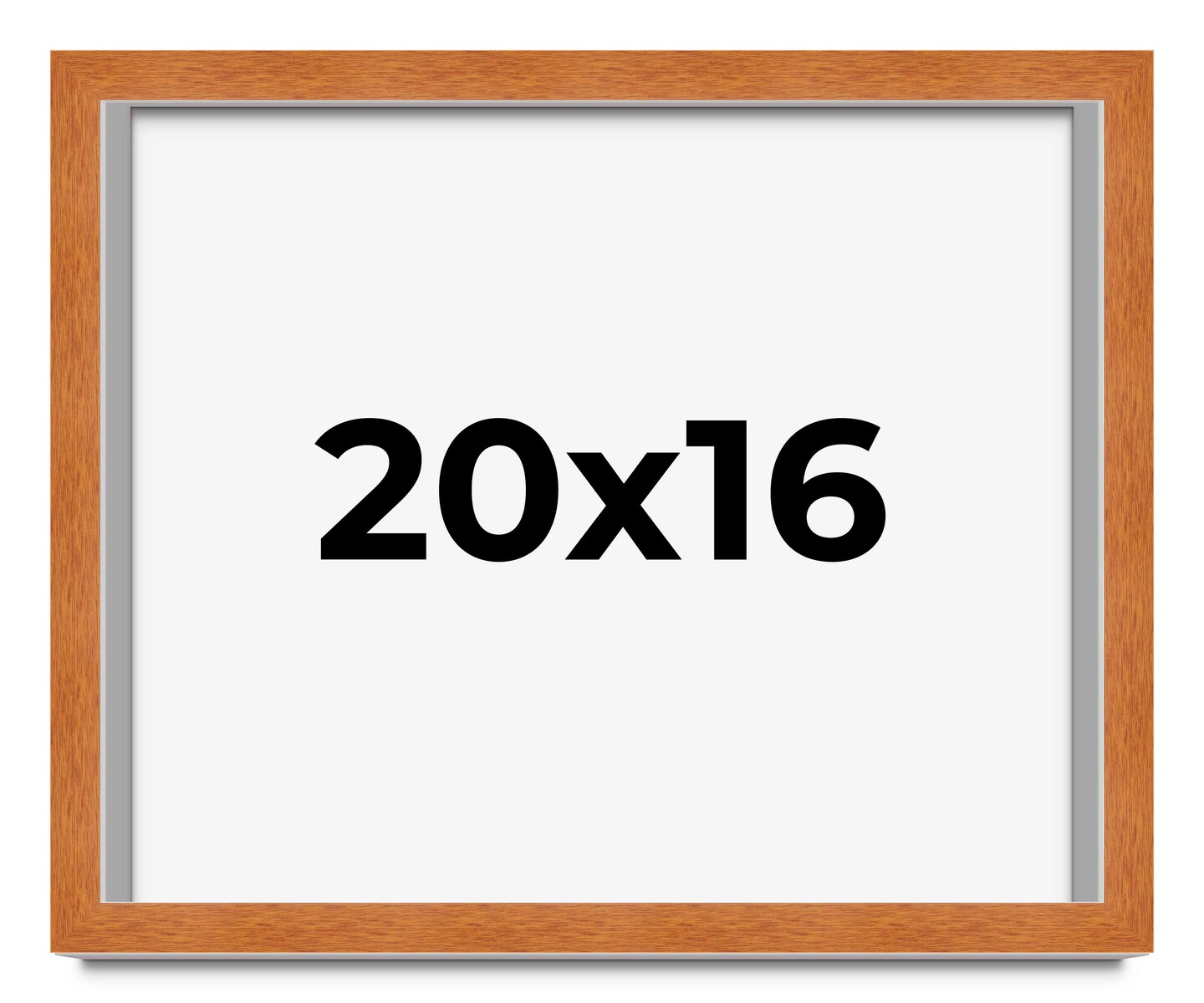 16x20 Classic Picture Frame with UV-Resistant Acrylic &#x26; Acid Free Backing, Available in 4 Finishes - Black, Brown, Gold, and Silver