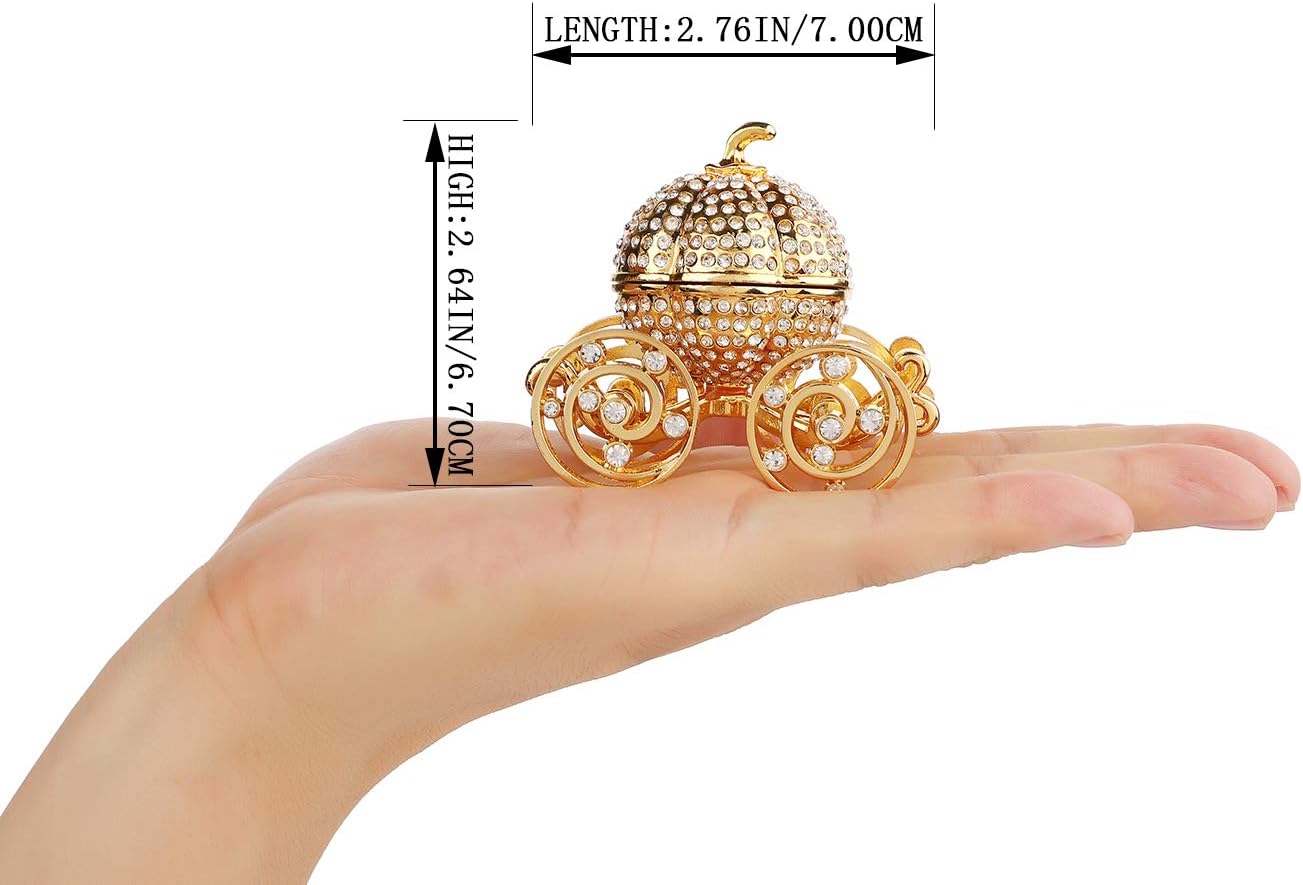 Trinket Box Hinged Decorative Collectible Figurine Unique Gift to Store The Ring