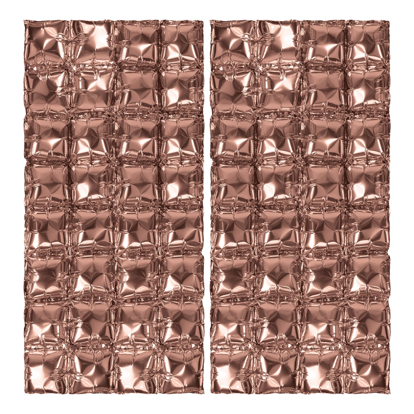 Beistle 3Feet 6in. x 23&#xBD;in. Rose Gold Foil Balloon Backdrops - 12 Pack