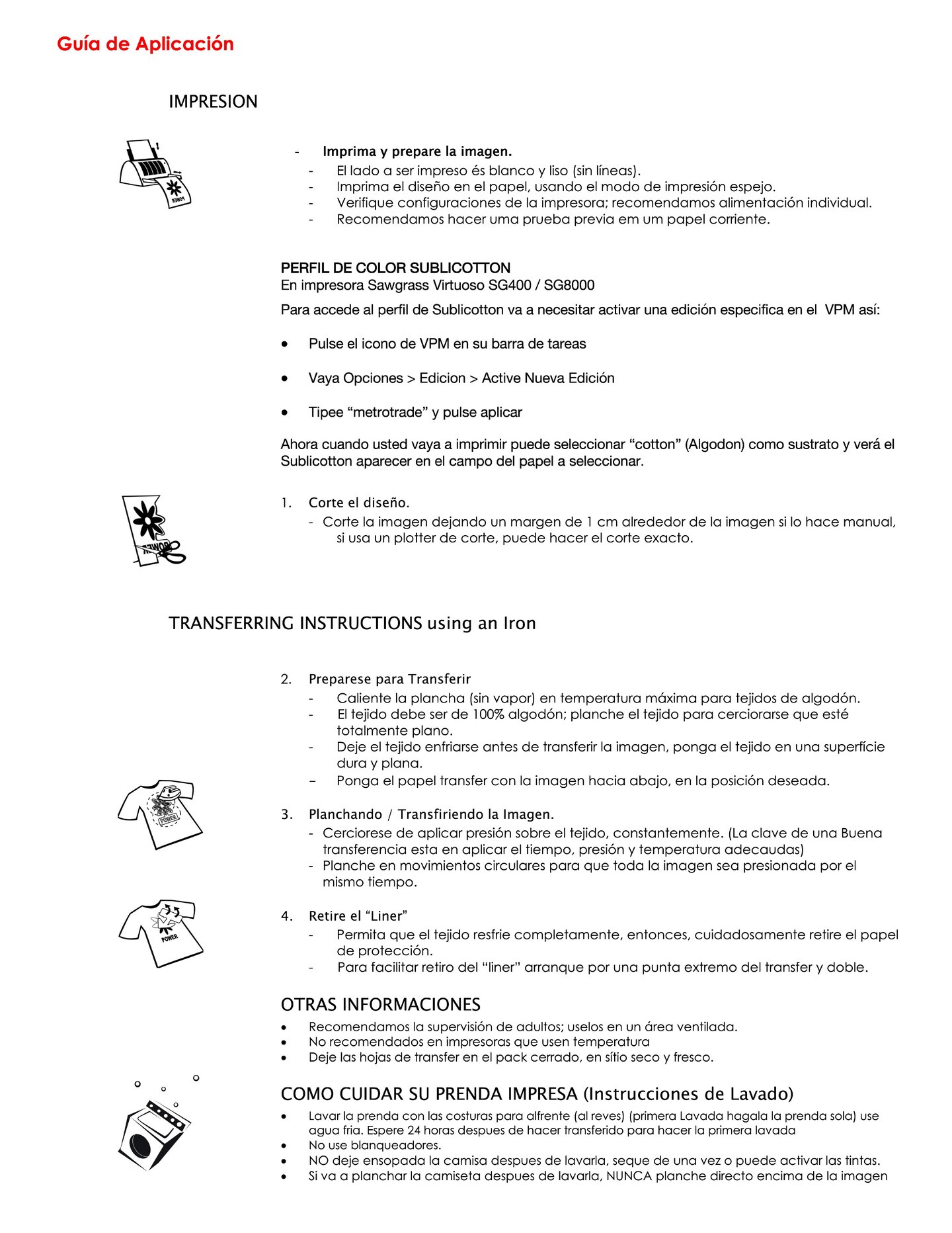 SUBLICOTTON+ Papel Transfer de inyección de tinta de sublimación de tinta 100 hojas de 8.5 "x11" Carta HECHO EN EE. UU