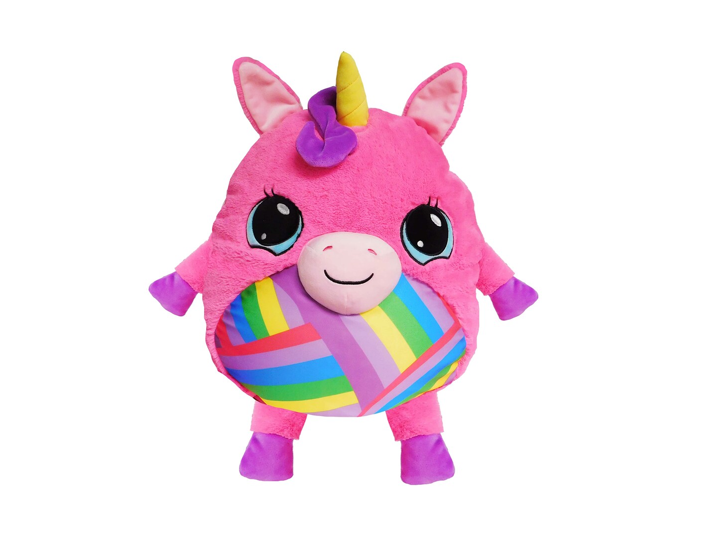 Mushabelly Plush Grumbles Hot Pink Unicorn - Large 15&#x22;