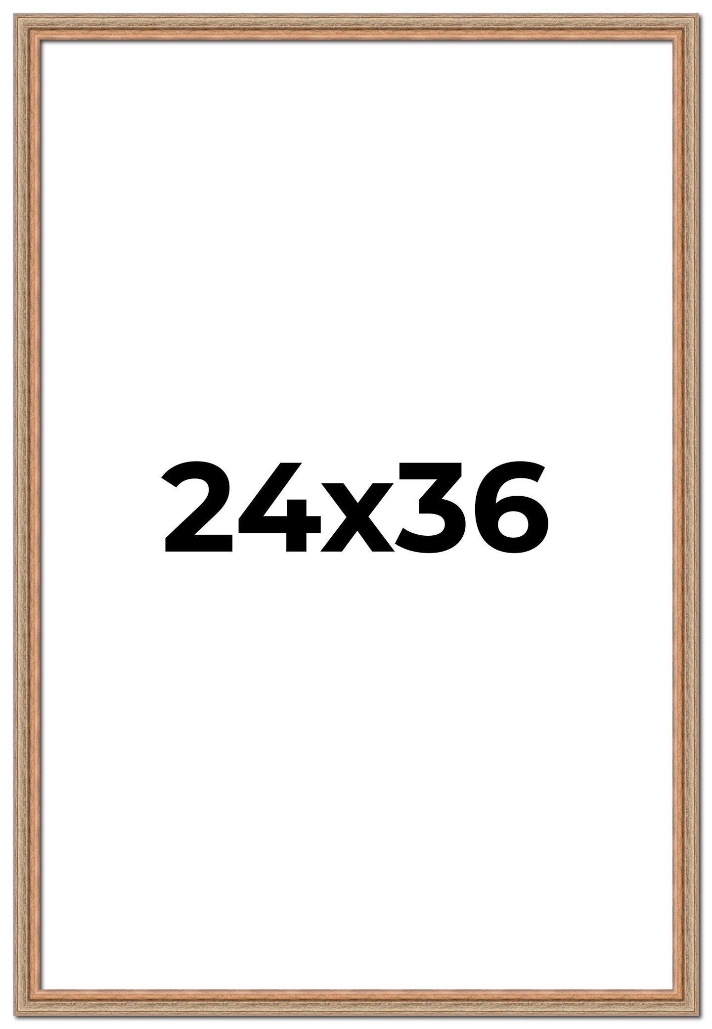 Deco Brown Picture Frame - UV Acrylic, Foam Board Backing, Hanging Hardware