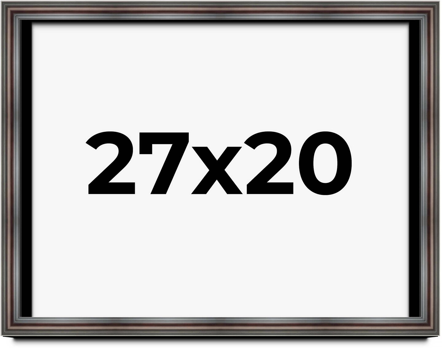 20x27 Deep Shadow Box Picture Frame with UV-Resistant Acrylic &#x26; Acid Free Backing, Available in 4 Finishes - Gold, Silver, Brown, White