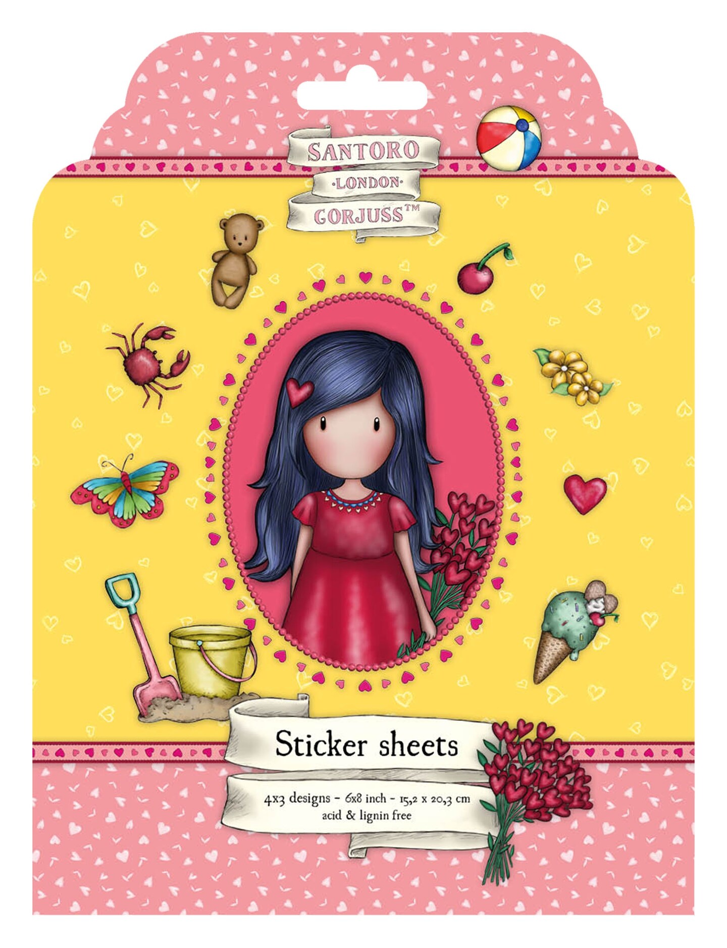 Studio Light Gorjuss Essentials Stickers-Nr. 20, 4X3 Designs