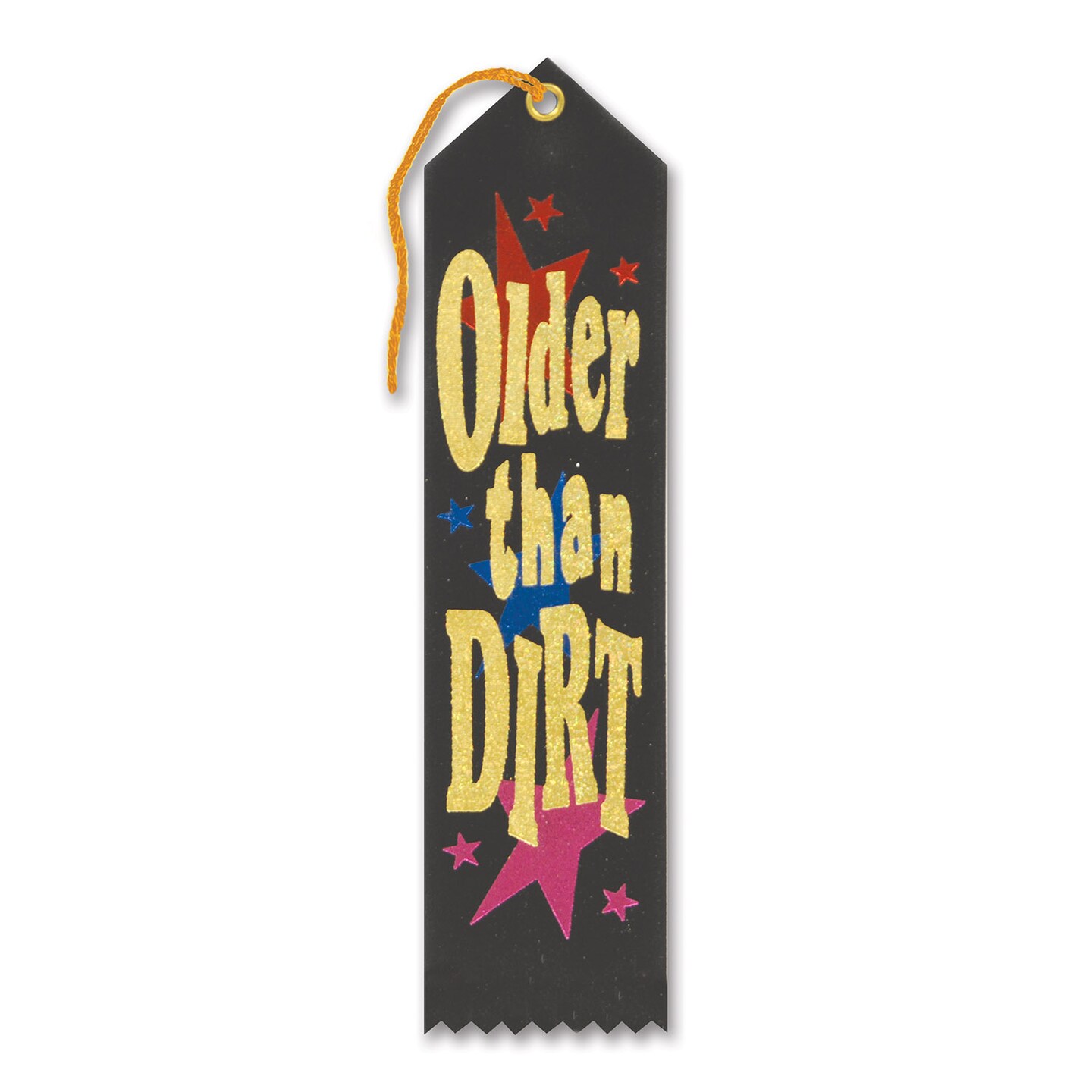 Beistle 2in.x8in. Older Than Dirt Award Ribbon - 6 Pack
