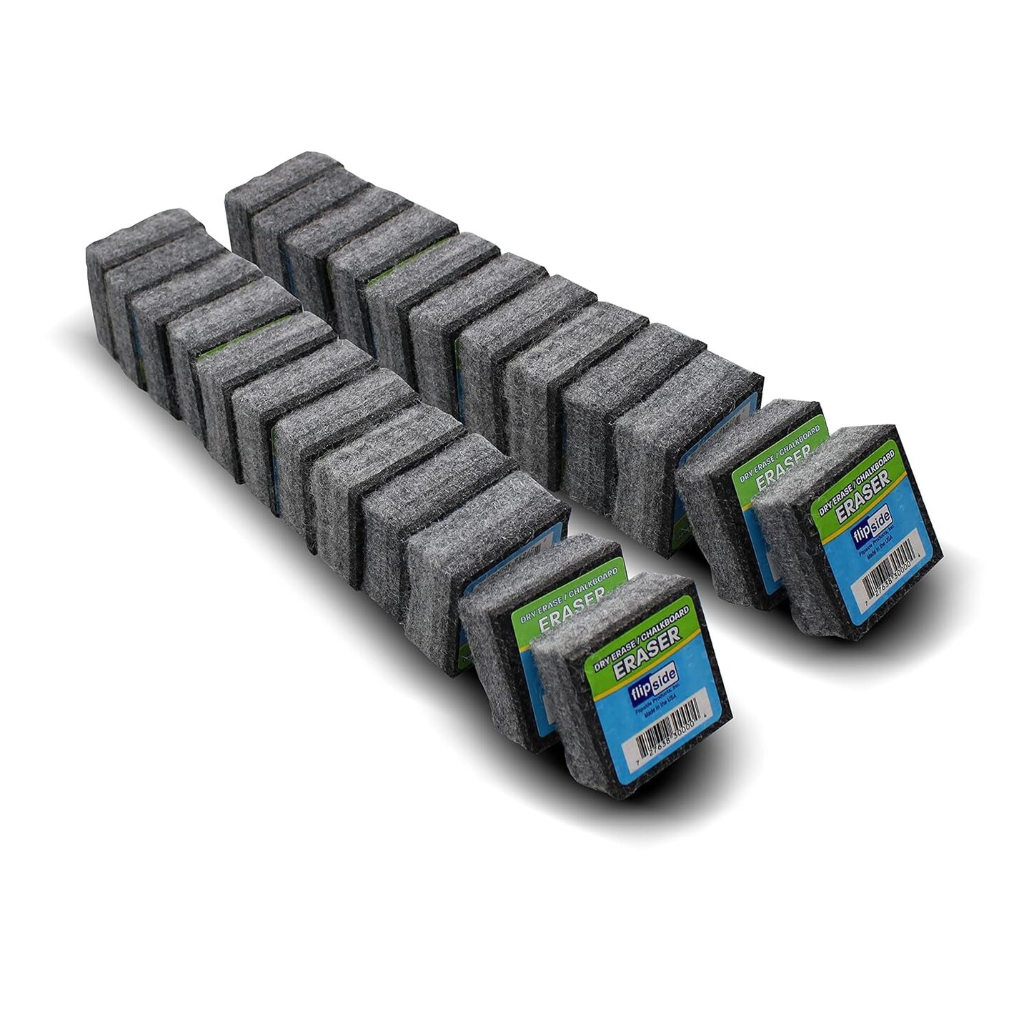 Student Felt Erasers, 2&#x22; x 2&#x22;, Pack of 30