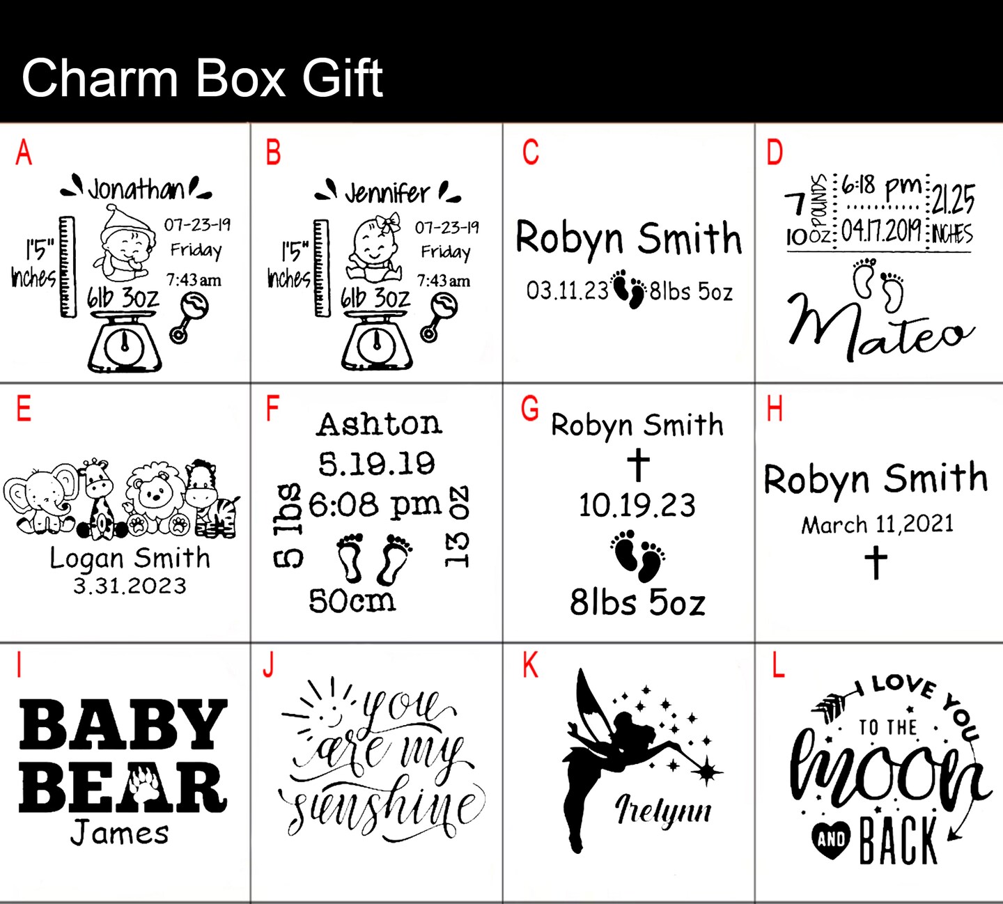 Personalized Baby Keepsake Box - Engraved Memory Box for Kids - Nursery Décor - New Baby Gift For Newborn - Unique Baby Memory Box - Baptism product 3