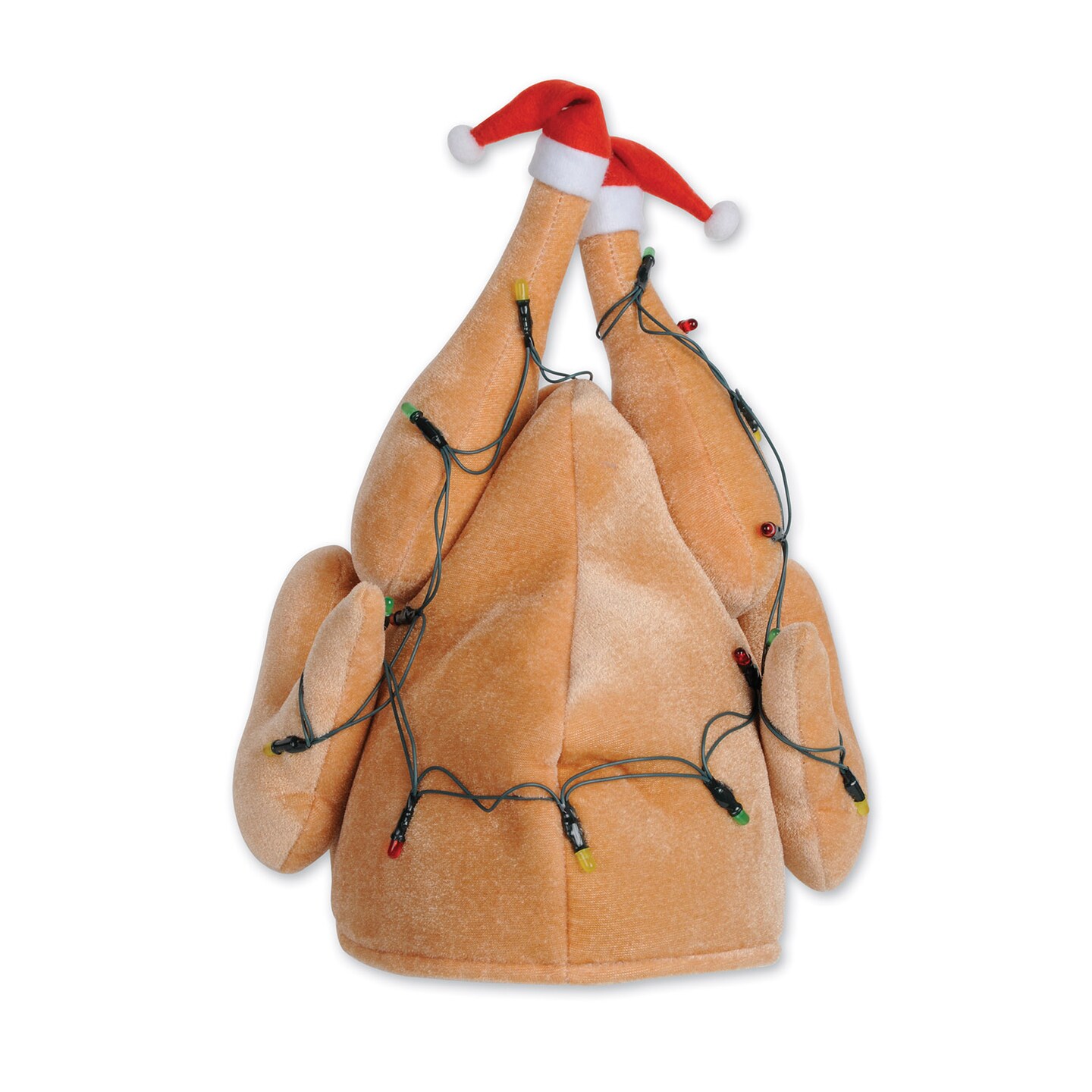 Beistle Plush Light-Up Christmas Turkey Hat - 6 Pack