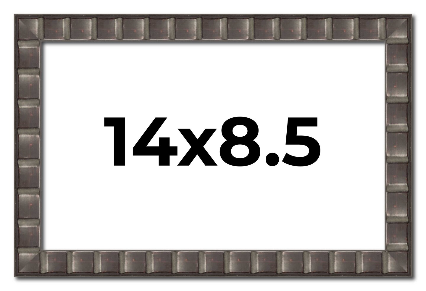 Photo Size Deco Black Picture Frame - UV Acrylic, Foam Board Backing, Hanging Hardware