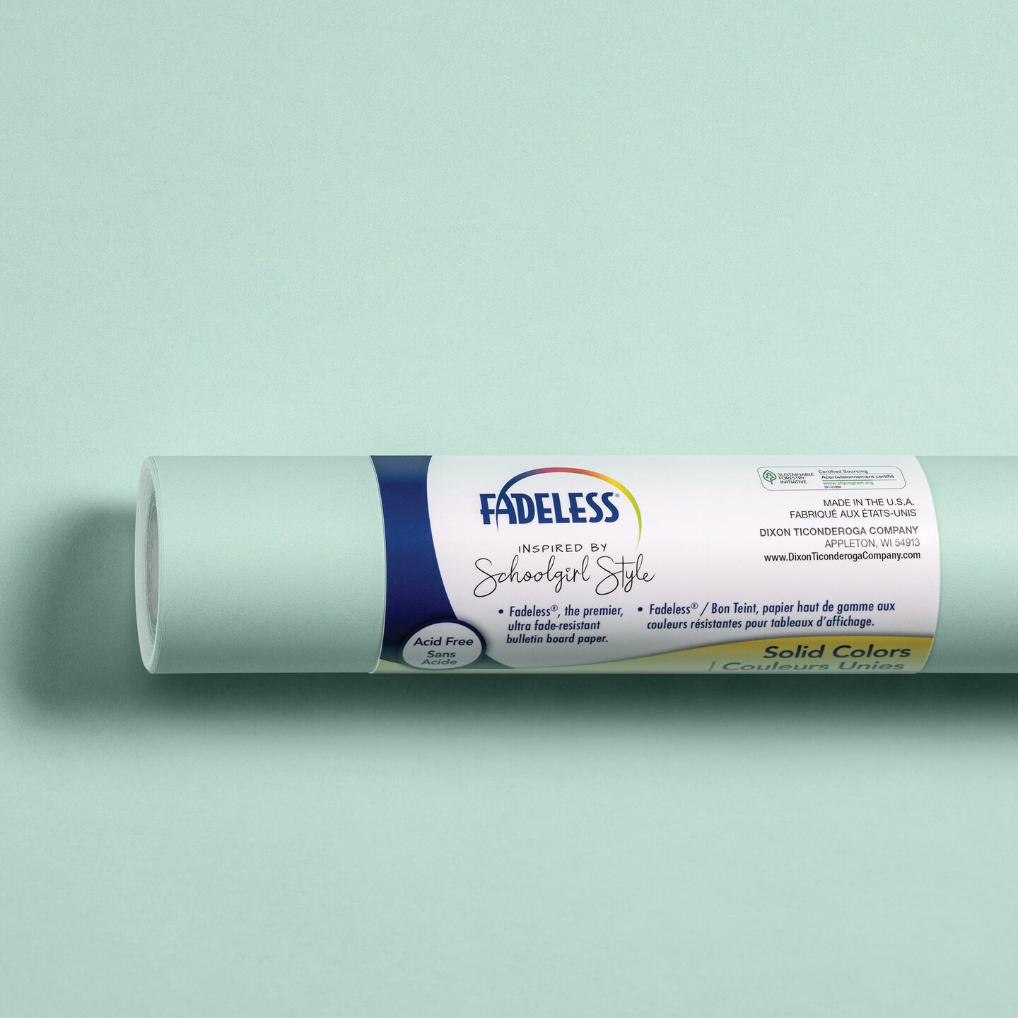 Schoolgirl Style Bulletin Board Paper, 48&#x22; x 50&#x27;, Mint to Be