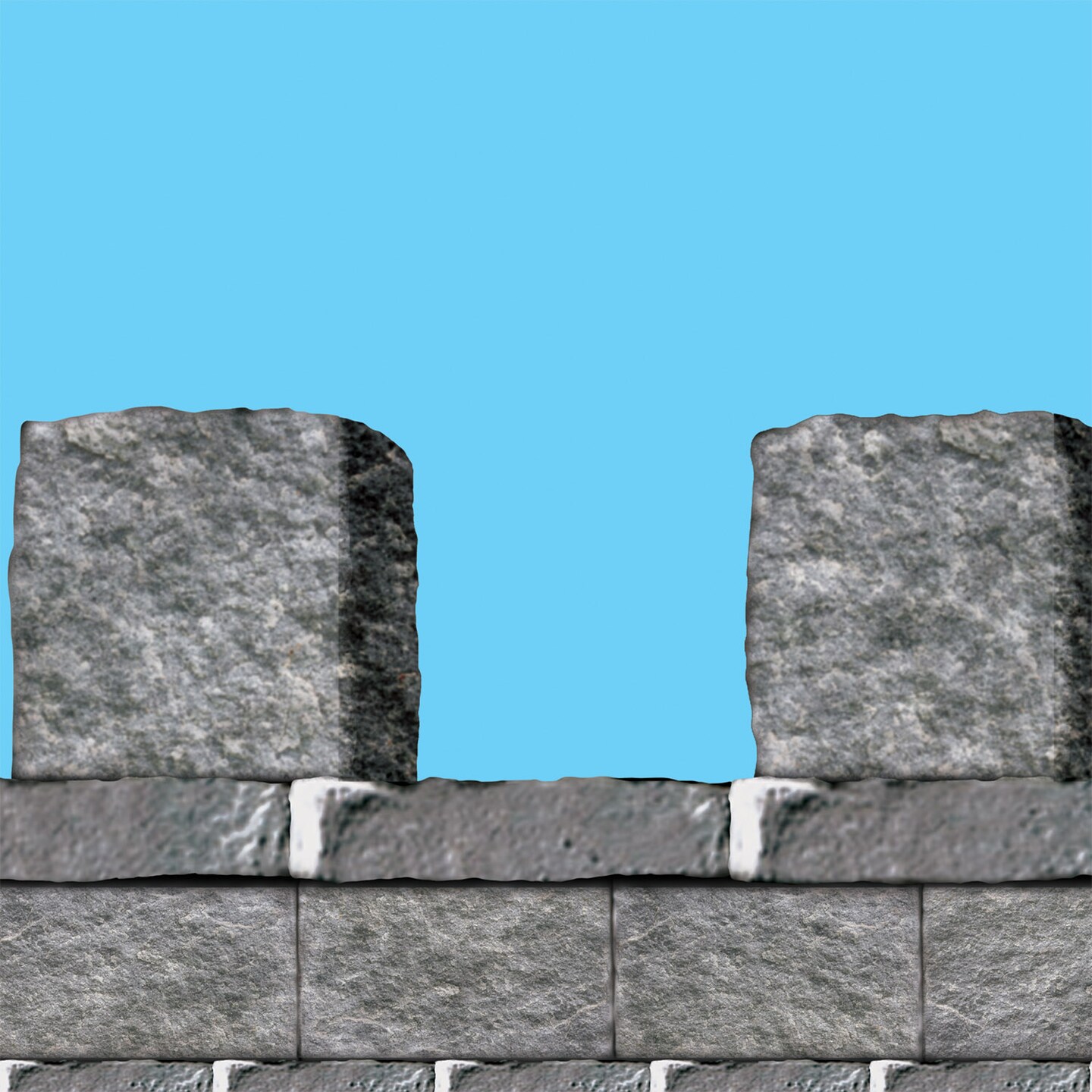 Beistle 20in. x 30Feet Stone Wall Border - 6 Pack