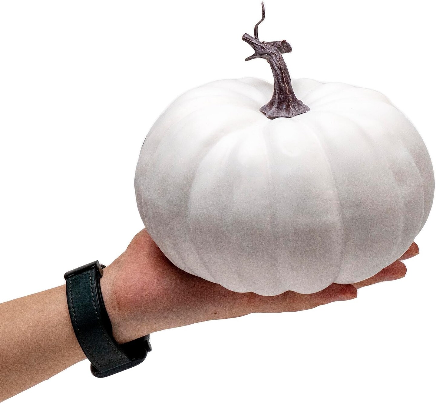 7 inch Artificial White Pumpkin Foam Harvest Decor