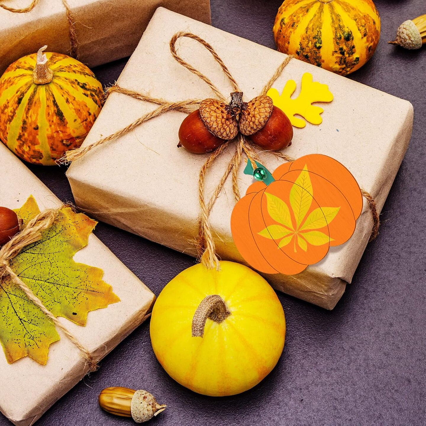 Unfinished Wood Pumpkins Decoration Autumn Thanksgiving