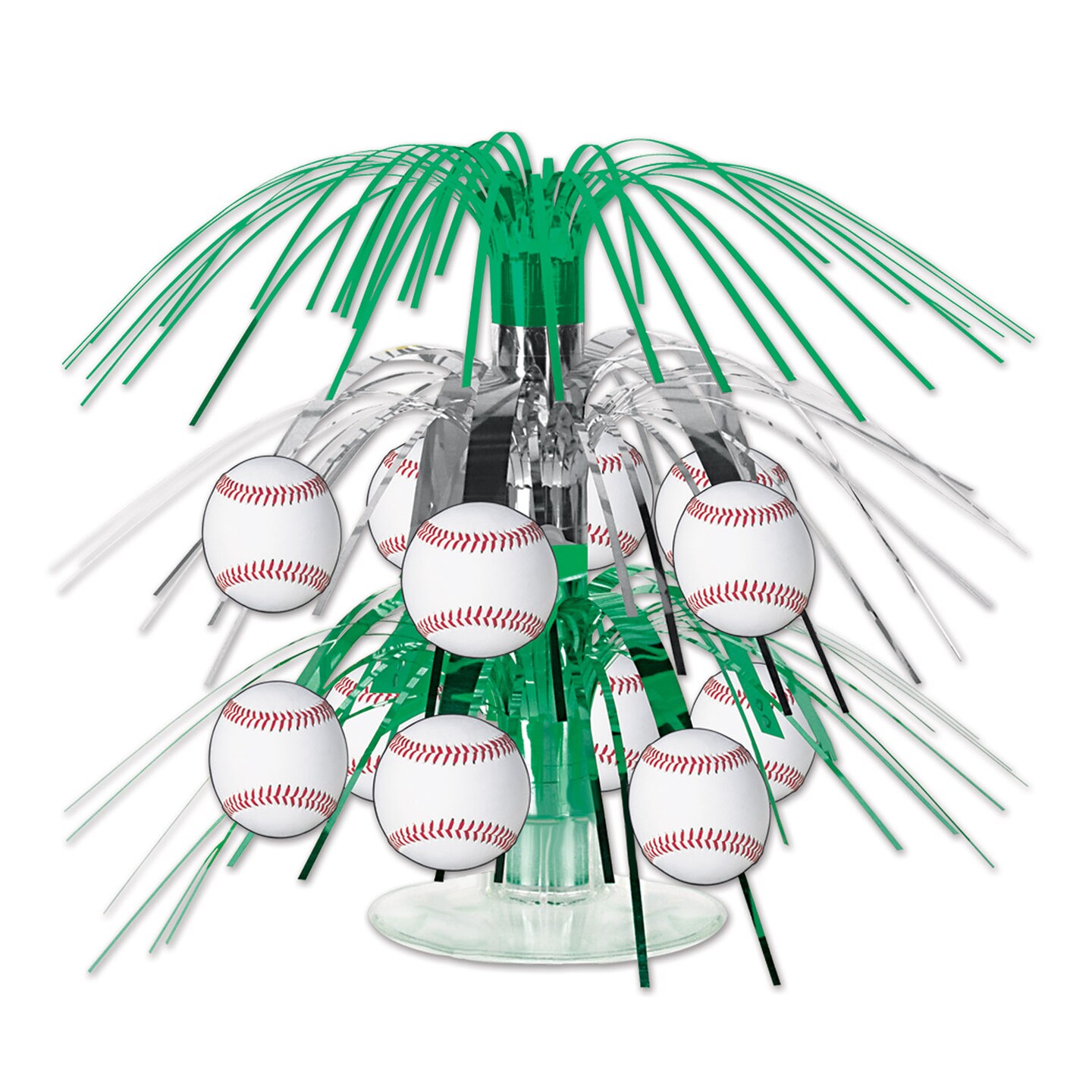Beistle 7½in. Baseball Mini Cascade Centerpiece - 12 Pack