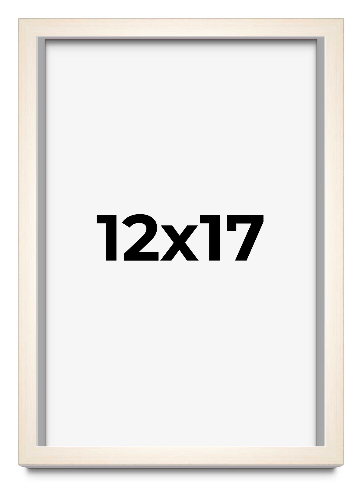 Minimalist White Picture Frame - UV Acrylic, Foam Board Backing, Hanging Hardware