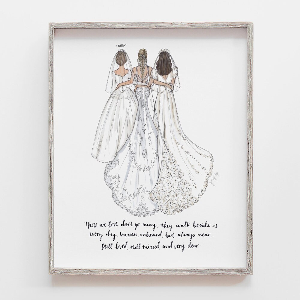 Custom Mother of the bride gift, Generational drawing of daughter, mom and  grandma | MakerPlace by Michaels