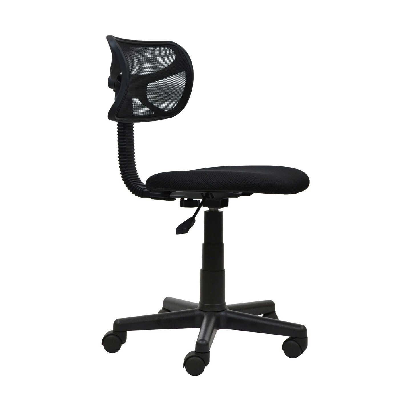 Techni Office Solutions 28" Solid Black Contemporary Polyester Student Mesh Task Office Chair