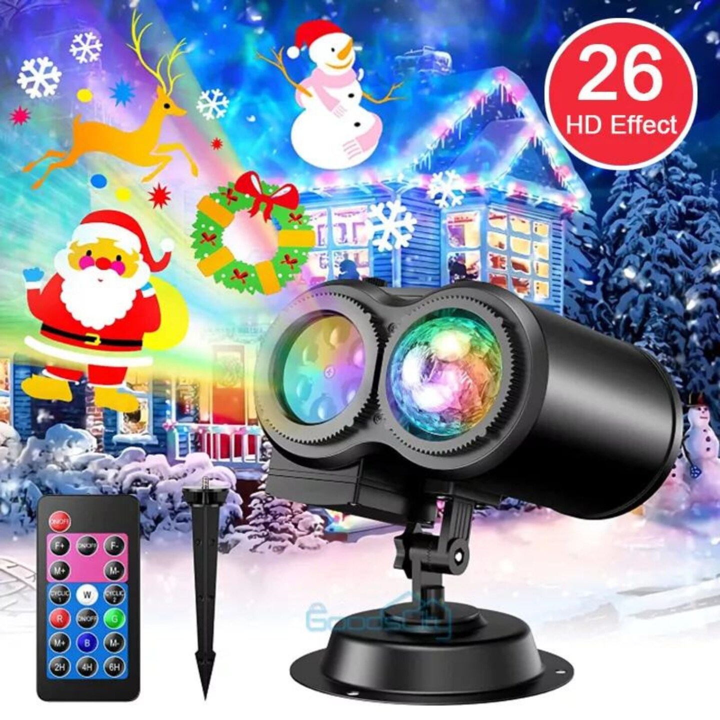 Kitcheniva Outdoor LED Projector Halloween Patterns &#x26; Color Waves