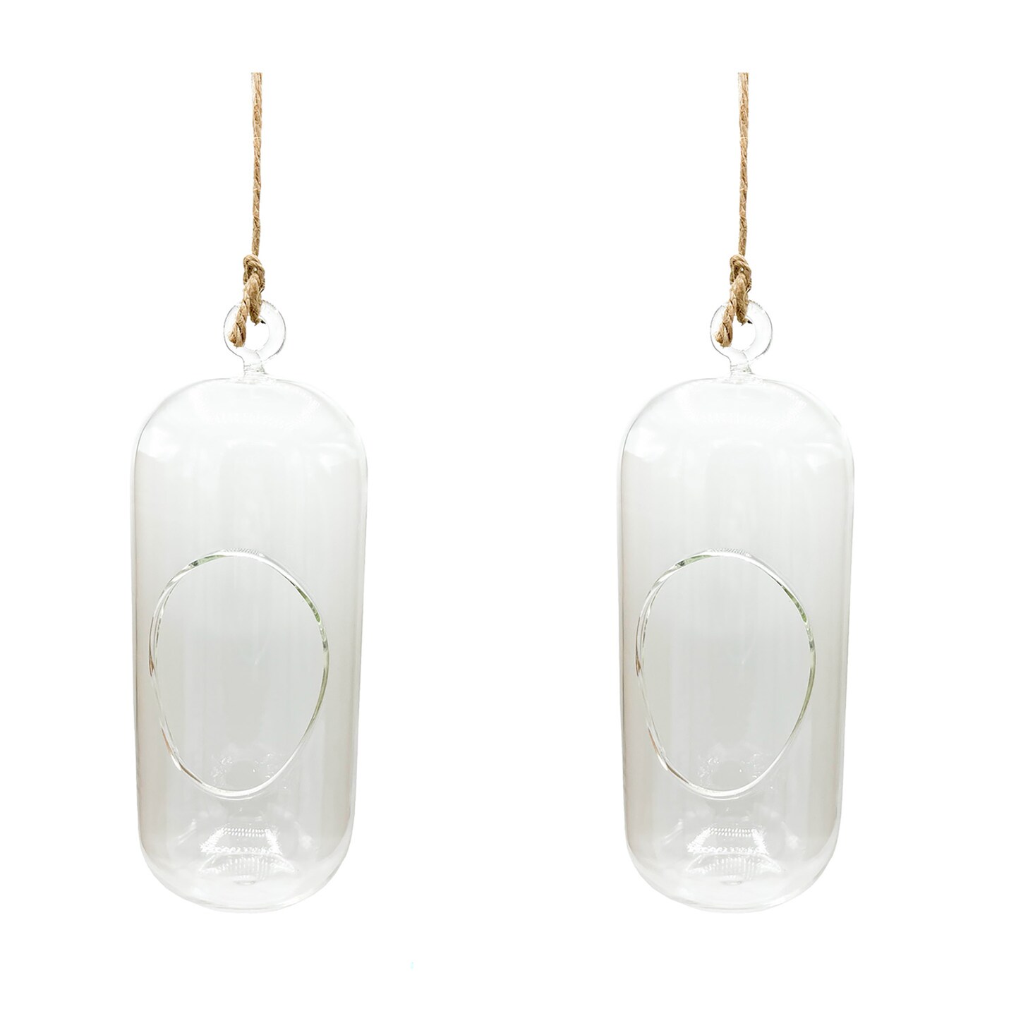 Carefree Capsule Glass Terrarium, 2 Pack