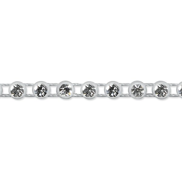 18&#x22; x 1/4&#x22; Encased Rhinestone Trim Pack of 18&#x22;