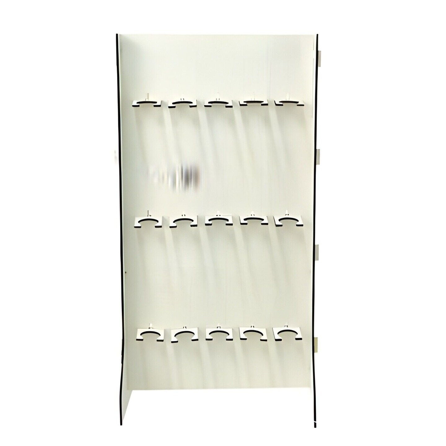 3-Tier White Rectangular Wooden Champagne Glass Holder Stand Party Decorations