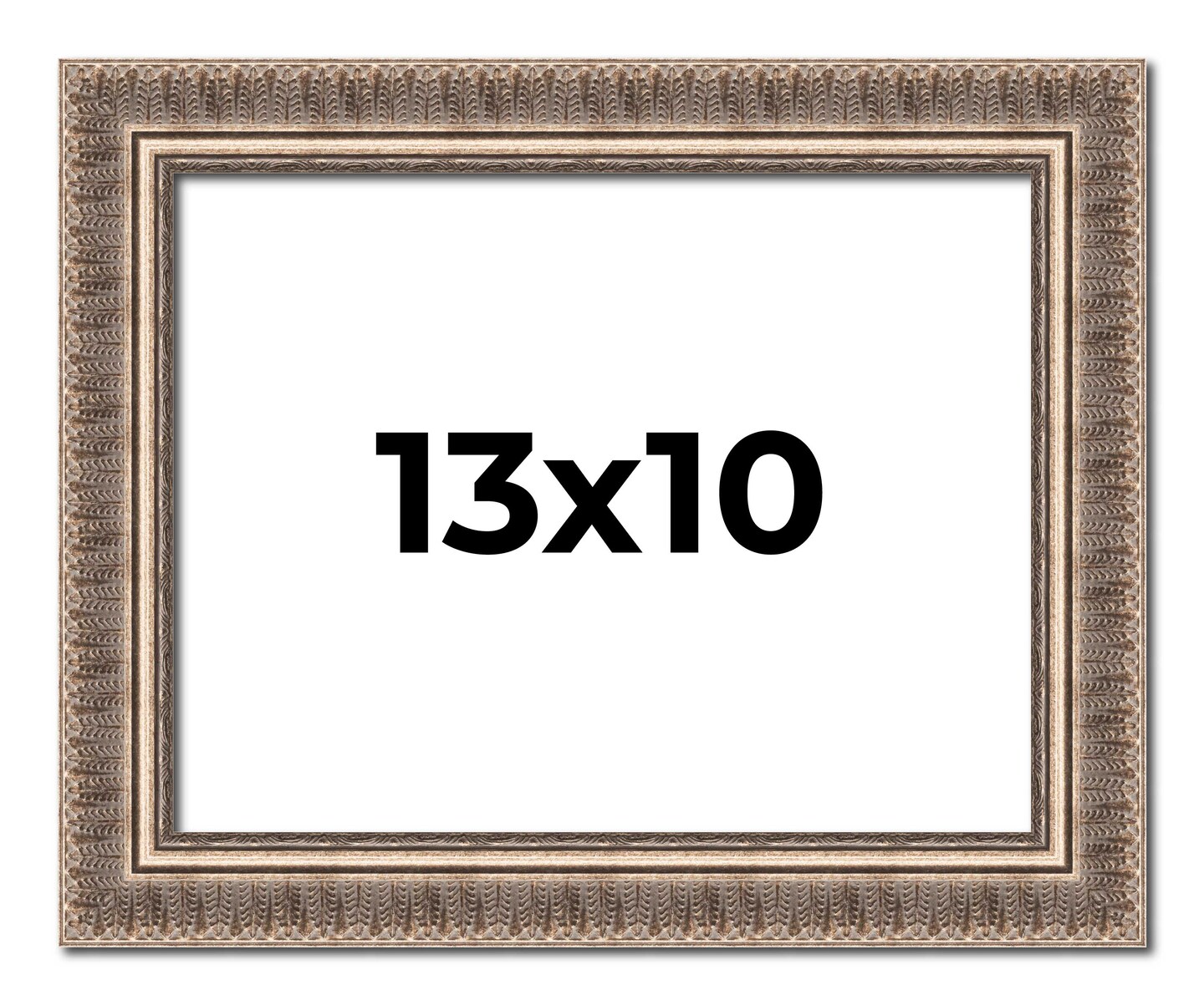 Photo Size Ornate Gold Picture Frame - UV Acrylic, Foam Board Backing, Hanging Hardware