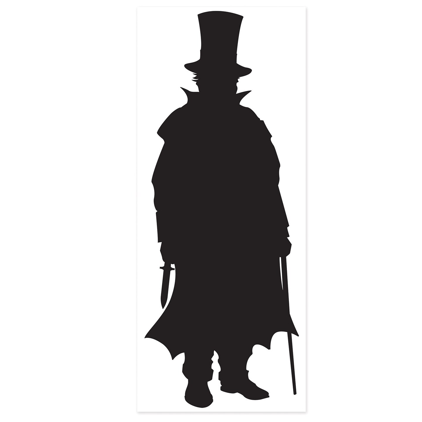 Beistle 30in. x 6Feet Villain Silhouette - 12 Pack