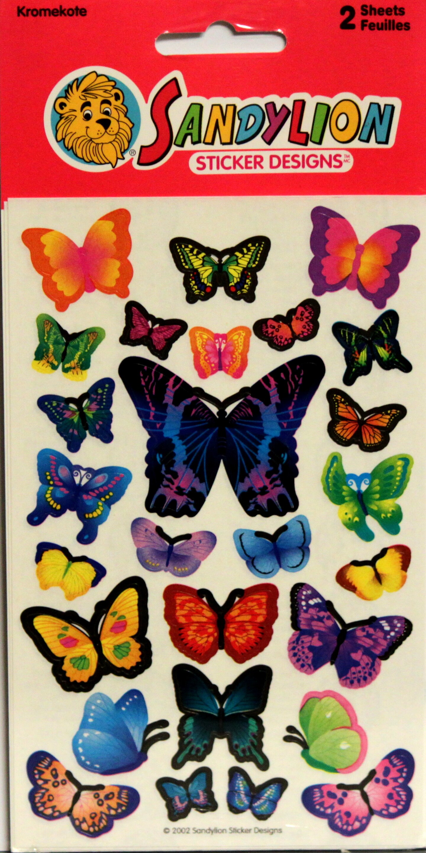 Sandylion Butterflies Stickers-Double Pack