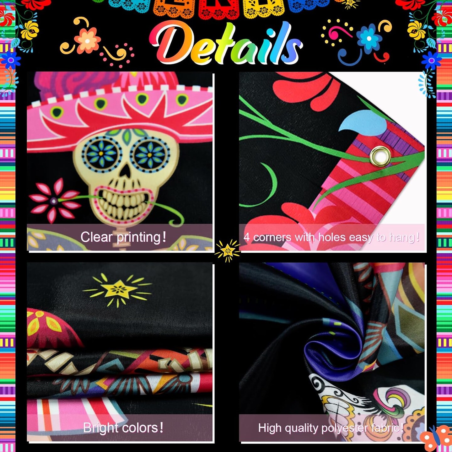 Mexican Dia DE Los Muertos Party Banner