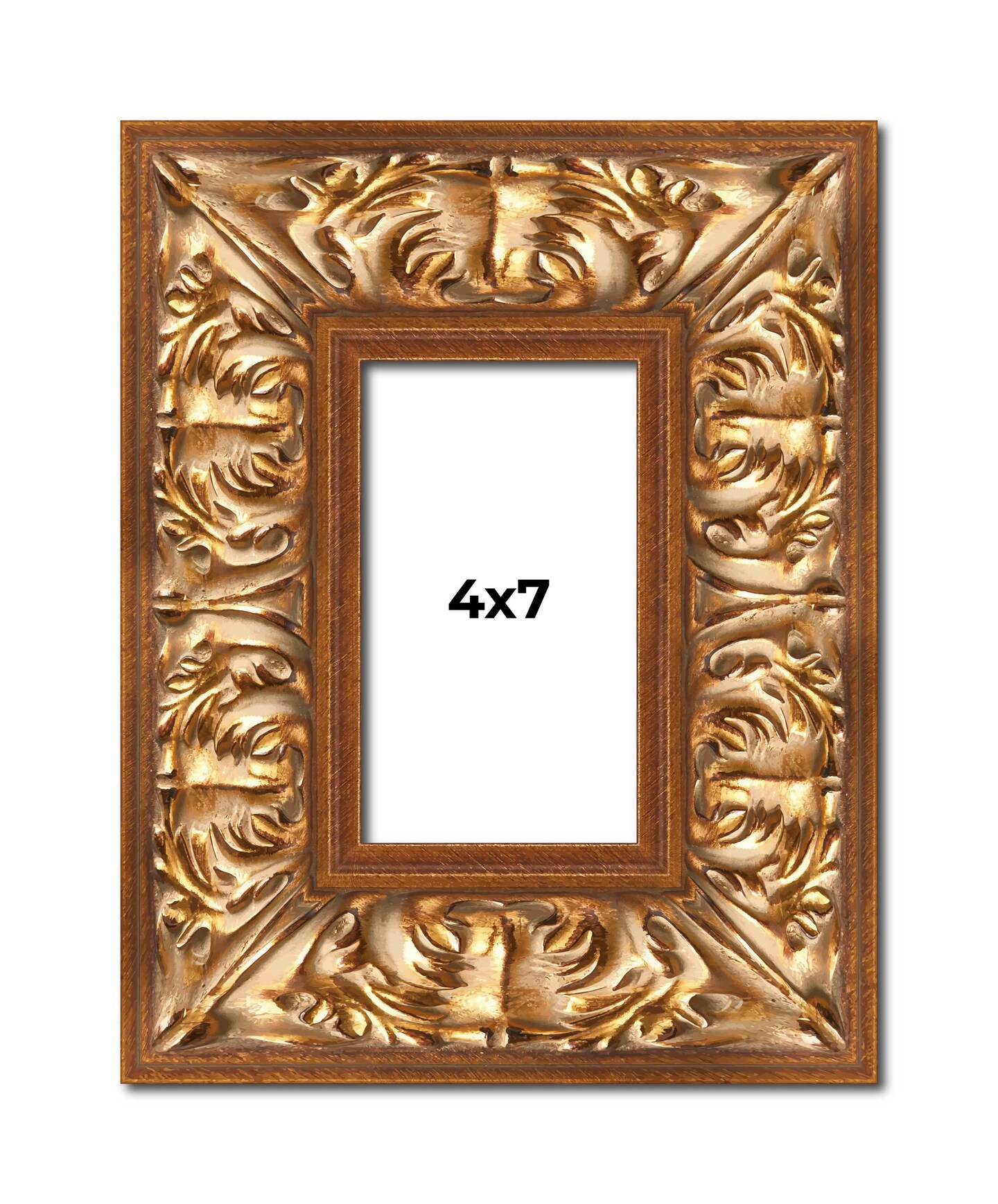 4x7 Modern Shadow Box 1&#x22; Depth Picture Frame with UV-Resistant Acrylic &#x26; Acid Free Backing, Available in 4 Finishes - Black, Brown, Gold, White