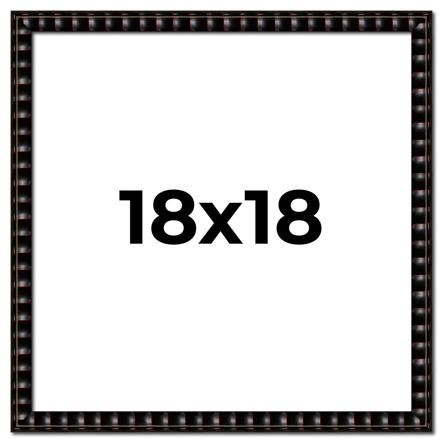 18x18 Bamboo Picture Frame with UV-Resistant Acrylic & Acid Free Backing, Available in 4 Finishes - Brown, Black, Gold, and Natural