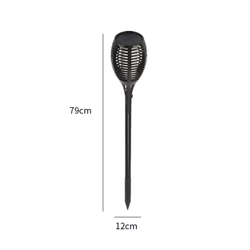 Kitcheniva 2 Pcs 96 LED Solar Flame Torch Light Outdoor Flickering Waterproof