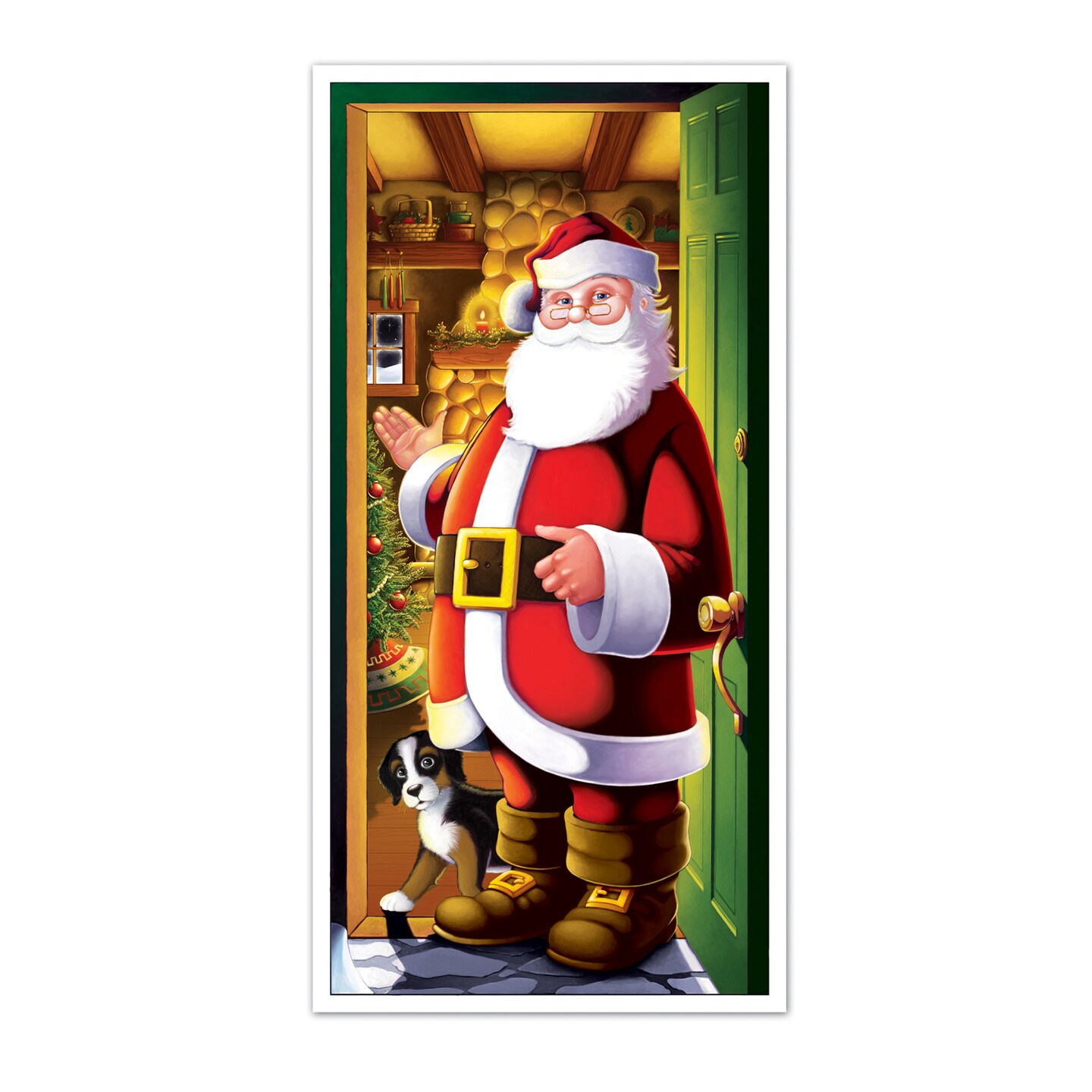Beistle 5Feet x 30in. Santa Door Cover - 12 Pack