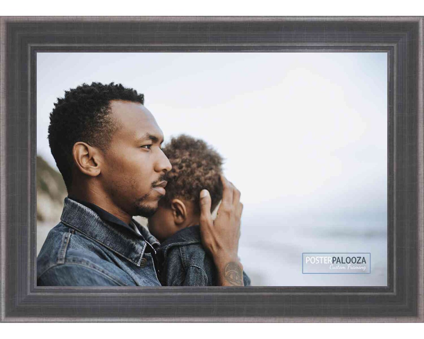 7x10 Elegant Picture Frame with UV-Resistant Acrylic & Acid Free Backing, Available in 2 Finishes - Brown and Silver