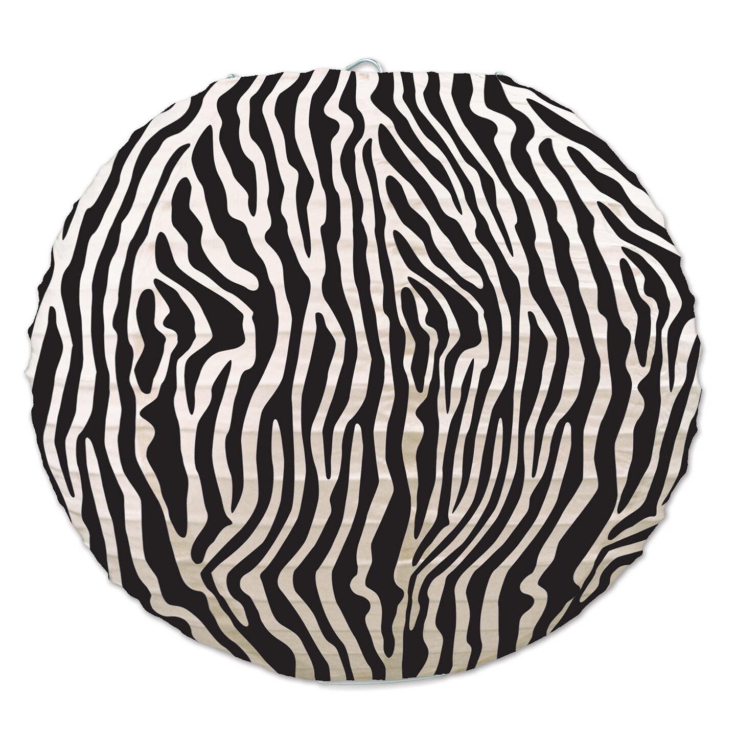 Beistle 9&#xBD;in. Zebra Print Paper Lanterns - 6 Pack