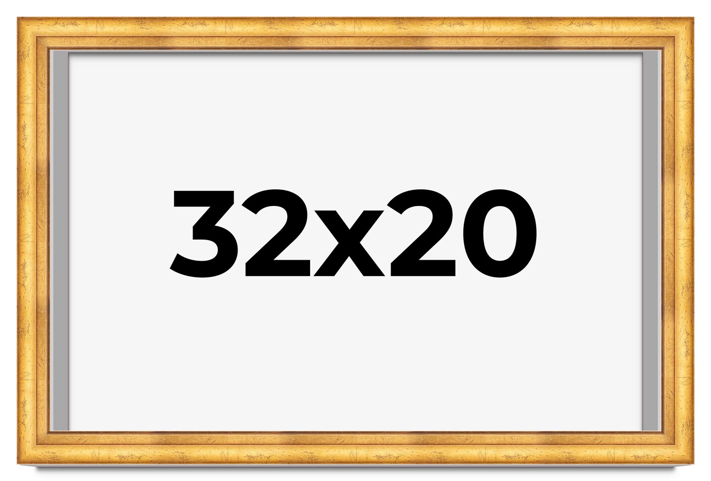 20x32 Deep Shadow Box Picture Frame with UV-Resistant Acrylic &#x26; Acid Free Backing, Available in 4 Finishes - Gold, Silver, Brown, White