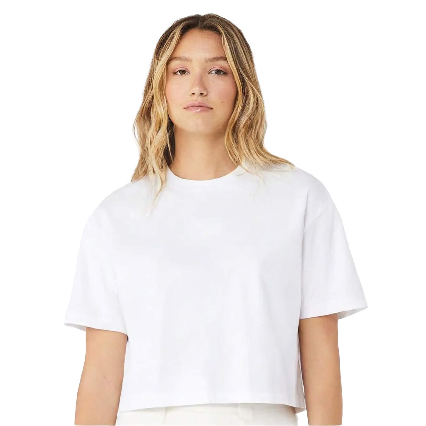 BELLA + CANVAS Ladies Jersey Cropped Short Sleeve T-Shirt for Casual Fashion & Custom Print Crop Top