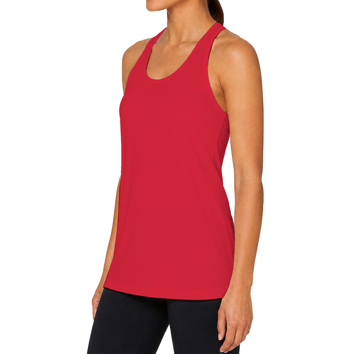 Team 365 Women's Zone Performance Racerback Tank, Athletic Gym Polyester Tank Top