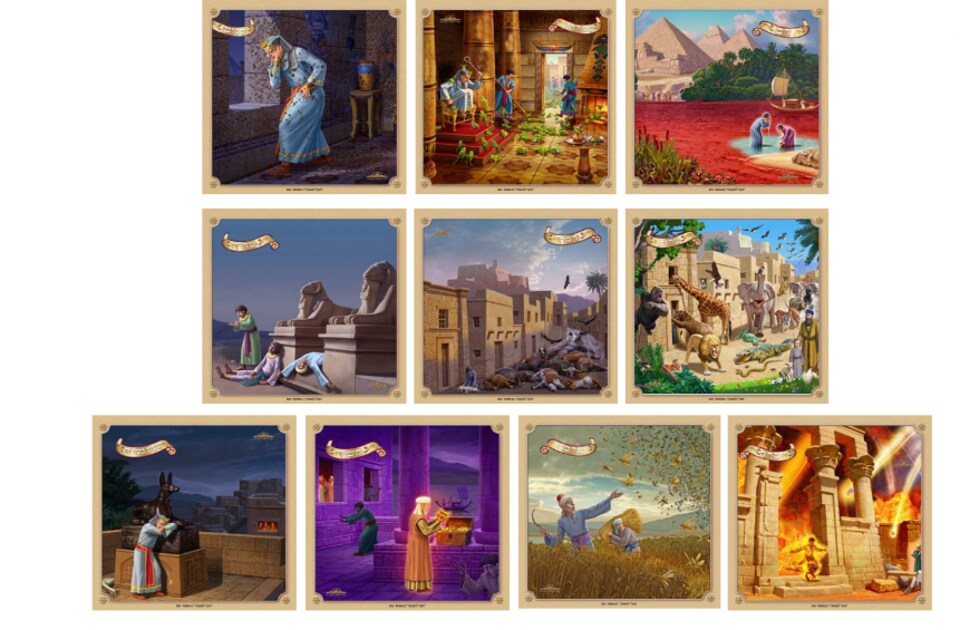 10 Plagues (Makos) Passover Posters – Waxberger Educational Classroom Wall Display – Pesach Teaching Visual Set