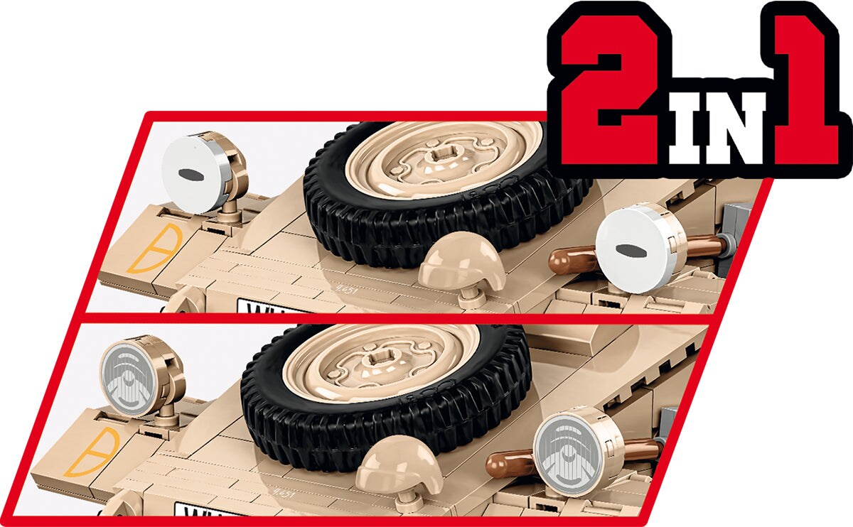 COBI Historical Collection WWII K&#xFC;belwagen (PKW TYPE 82) Vehicle - EXECUTIVE EDITION