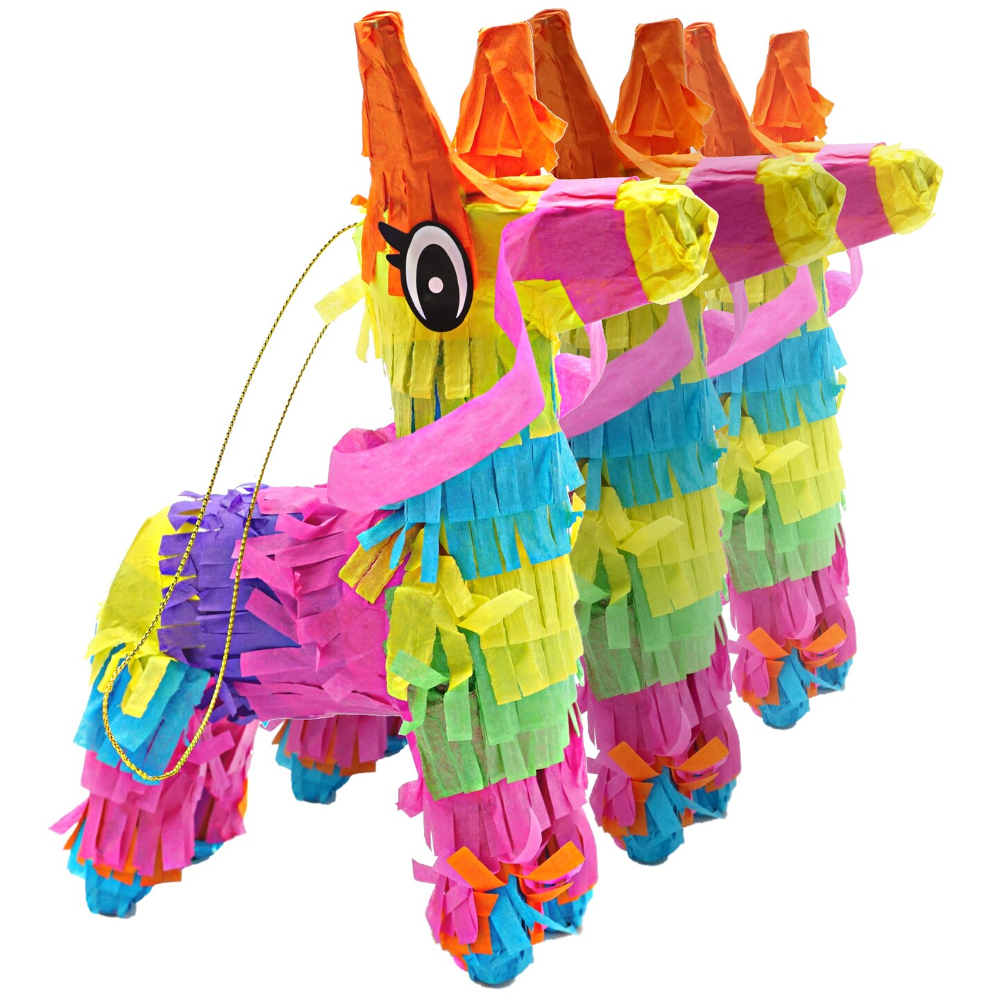 4E's Novelty 3 Pack Mini Pinatas - Mexican Pinata Decor, Donkey Pinata for Fiesta & Parties