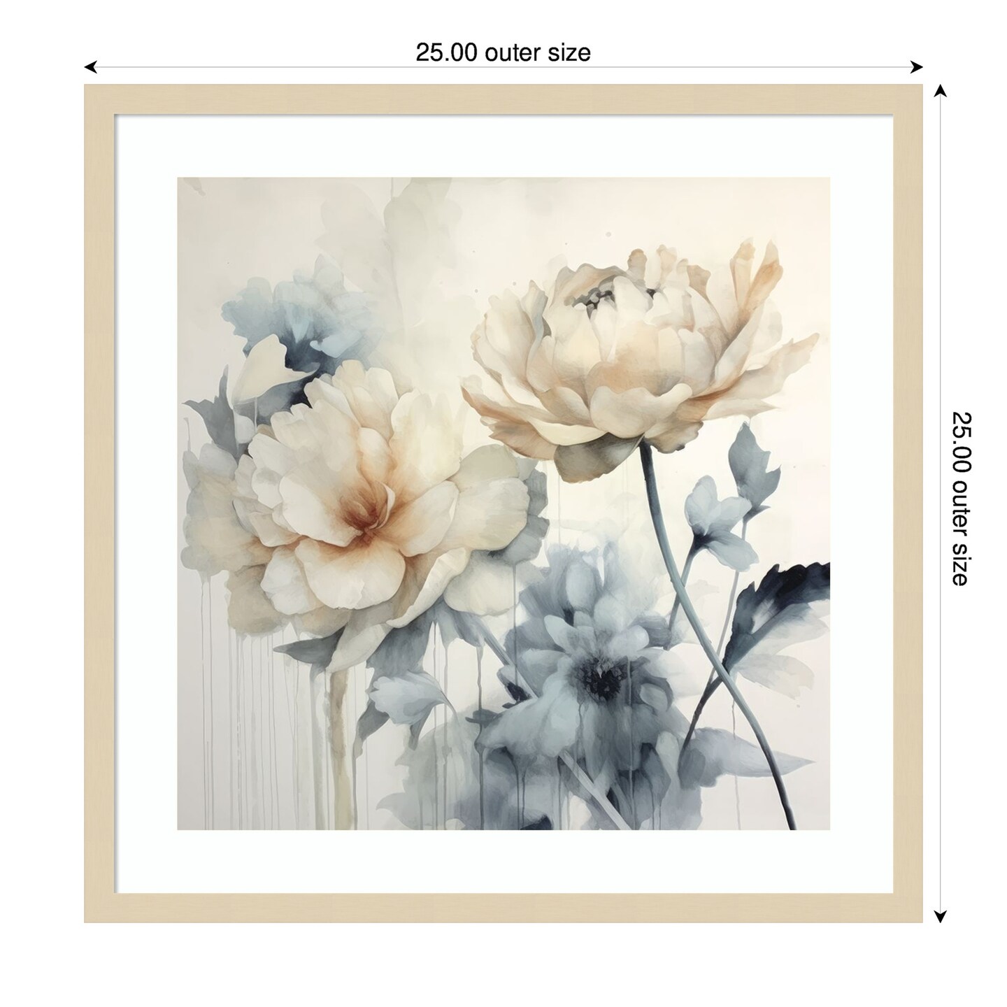 Blooms of Inspiration II by Lazar studio Wood Framed Wall Art Print