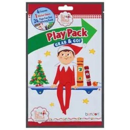 Elf On A Shelf Grab And Go Play Pack Party Favors 1Ct Coloring Book Stickers Crayons