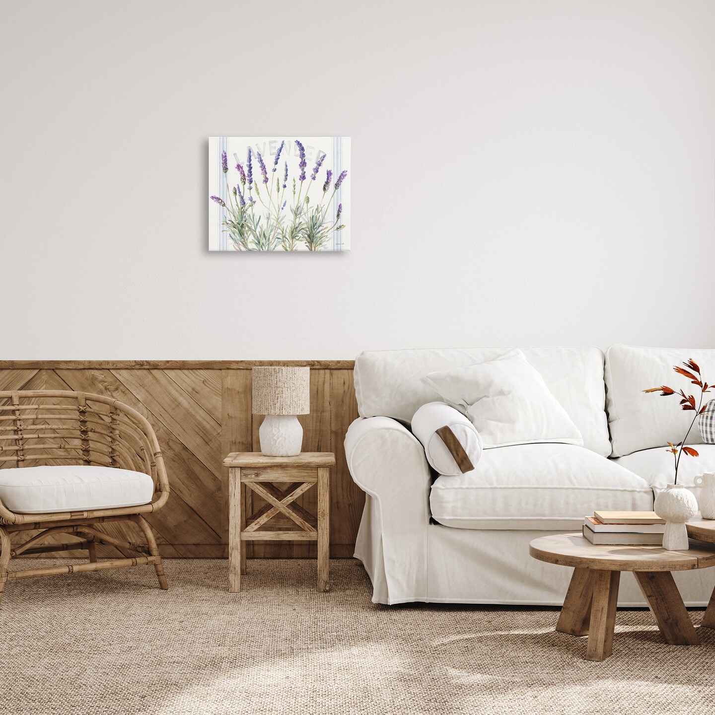 Stupell Industries Lavender Floral Cluster Canvas Wall Art