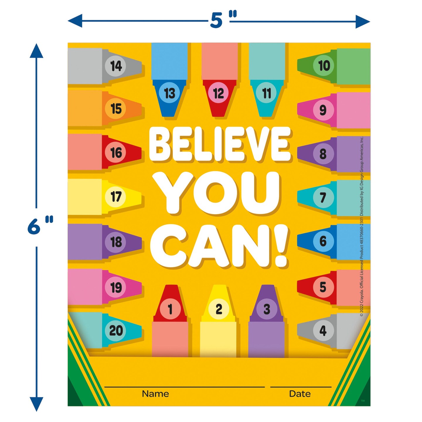 Crayola&#xAE; Mini Reward Chart with Stickers, Pack of 36