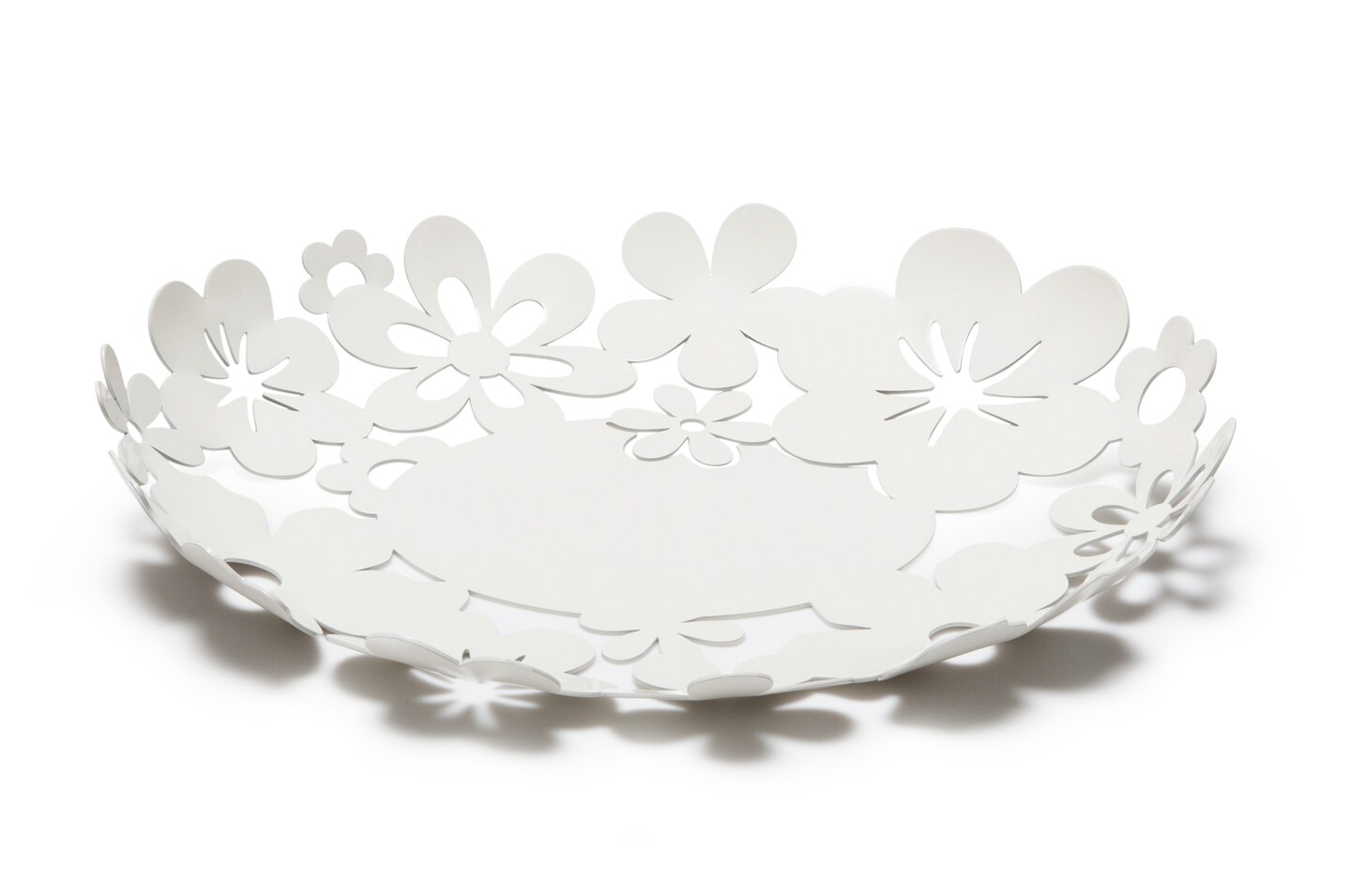Mango Steam Flower Decorative Metal Centerpiece Plate