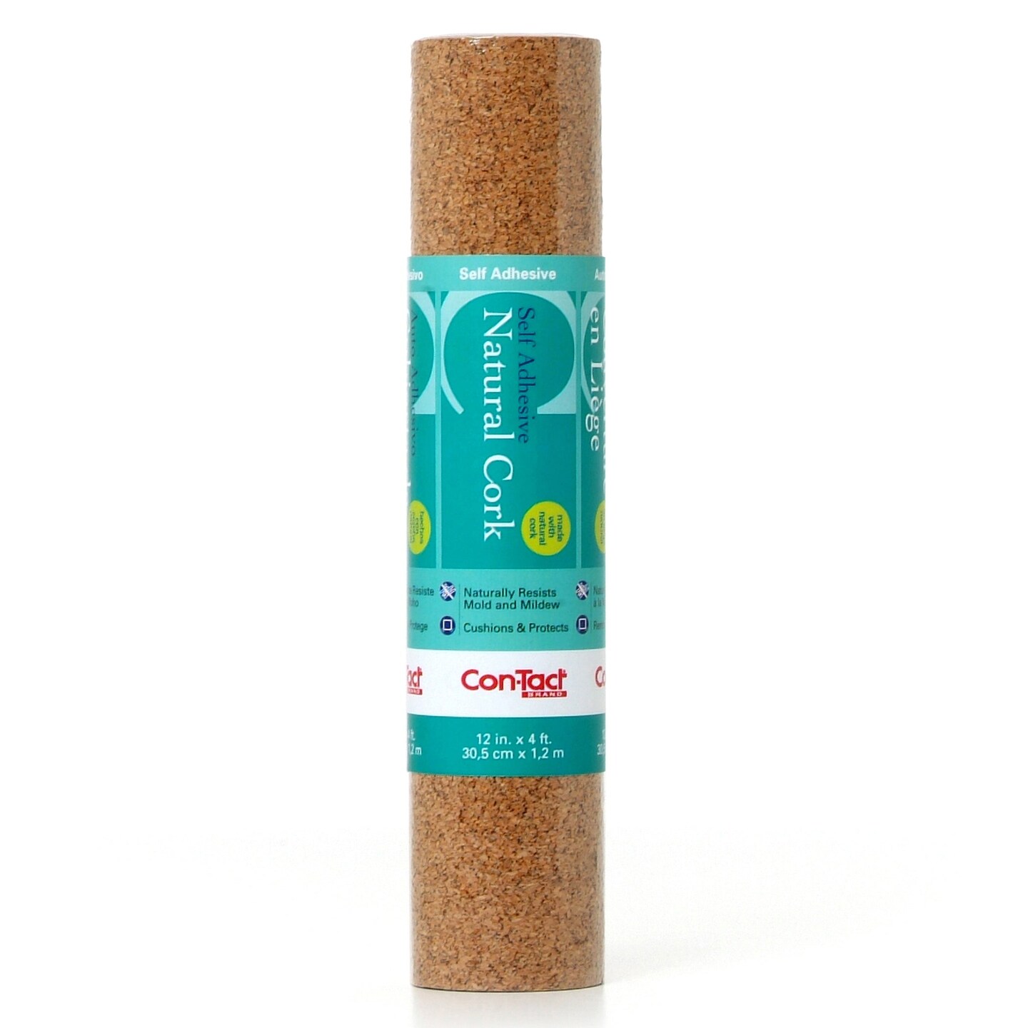Cork Roll, Self-Adhesive, 12&#x22; x 4 ft.
