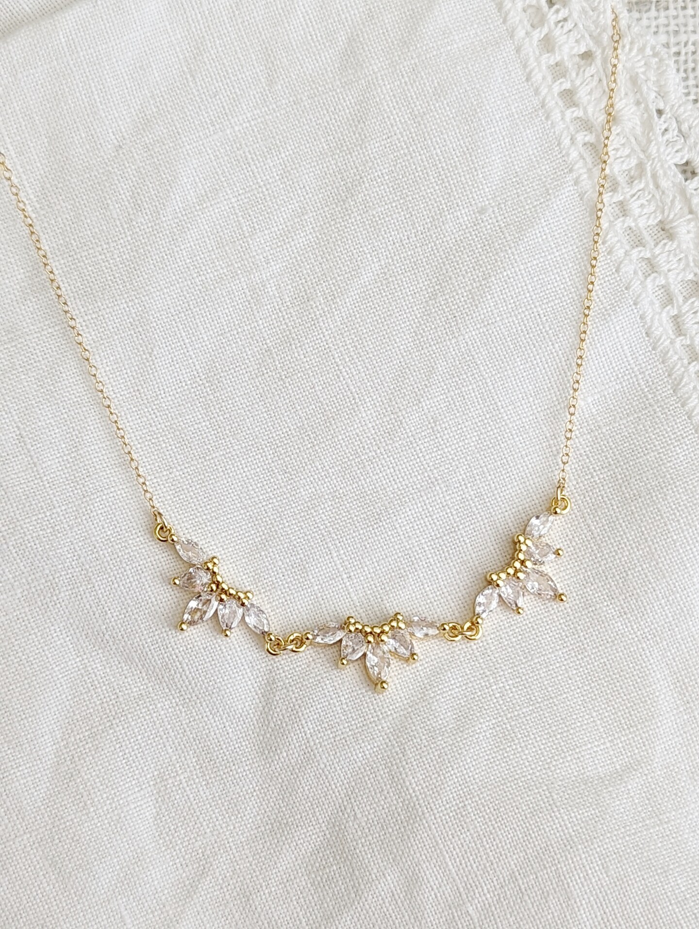 Gold-filled Statement Necklace, Gold Layering Necklace, Gifts for