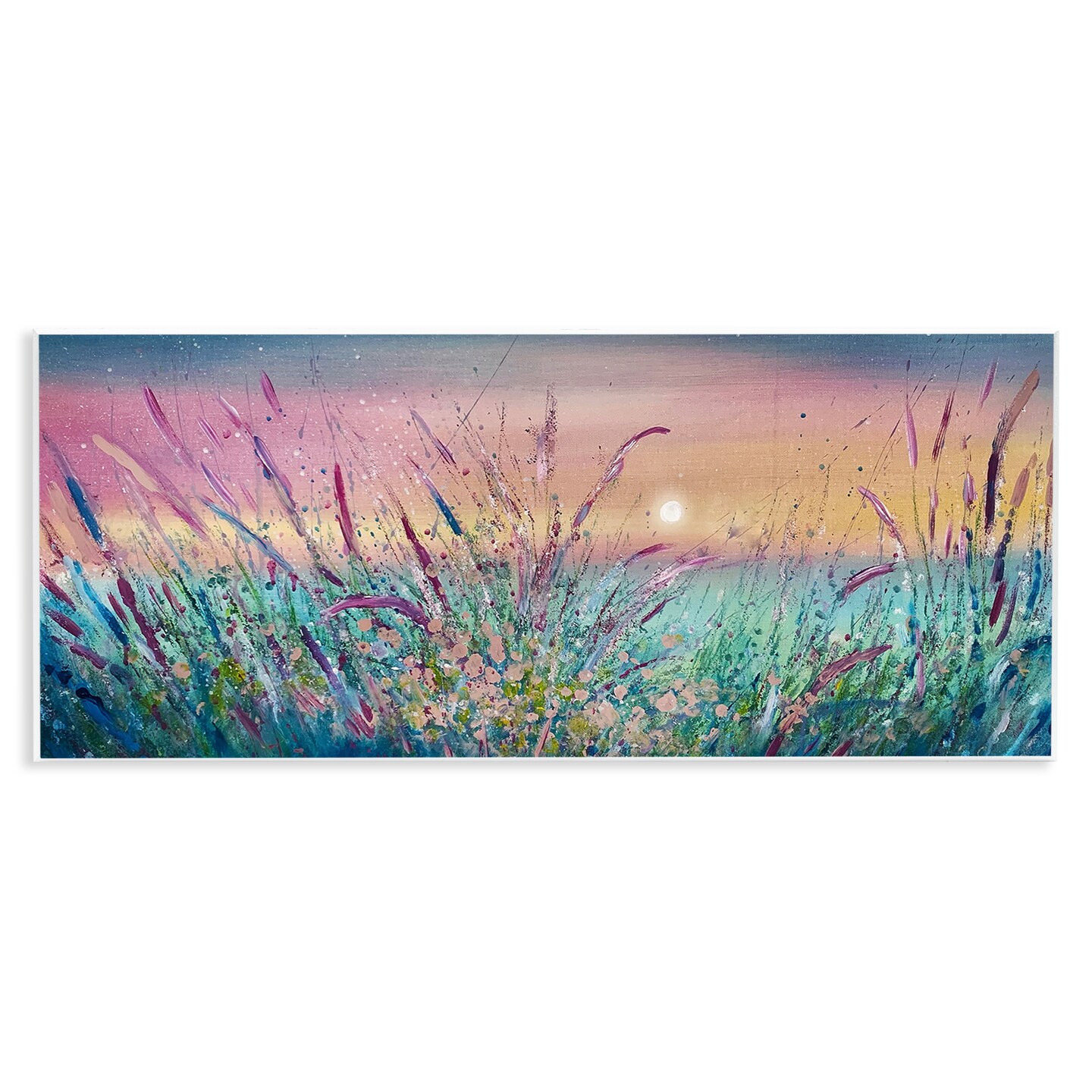 Stupell Industries Pond Reeds Sprouting at Sunset Wall Plaque Art